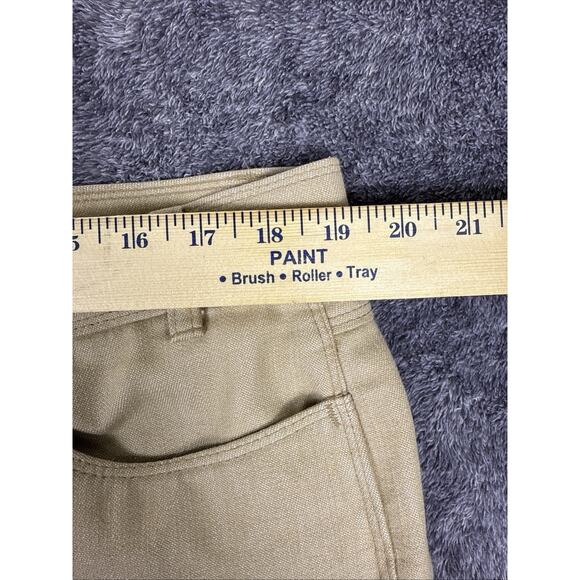 Vintage Levis Sportswear 70s Flare Pants 36x32 Gray Beige USA Made - Picture 2 of 6